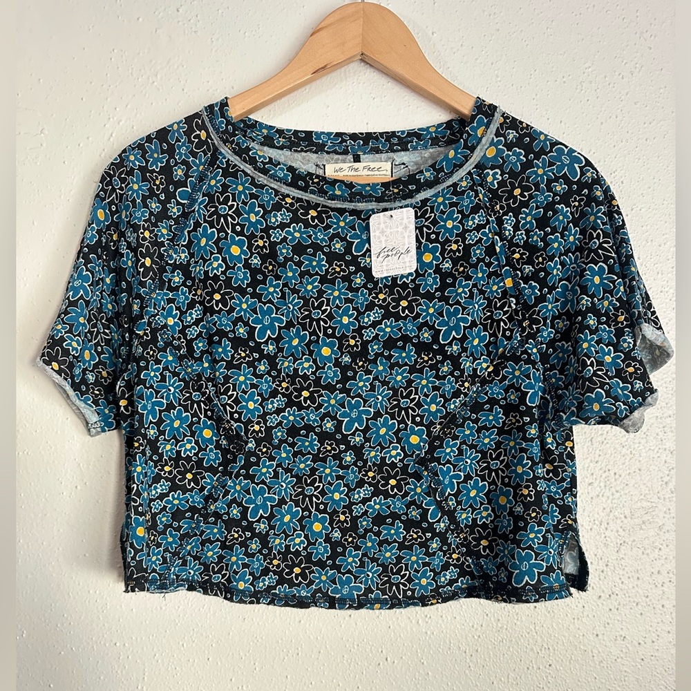Free People Sammie Printed Tee - XS